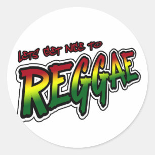 Sticker Rond Soyons gentil avec REGGAE Dub Dubstep Reggae musiq