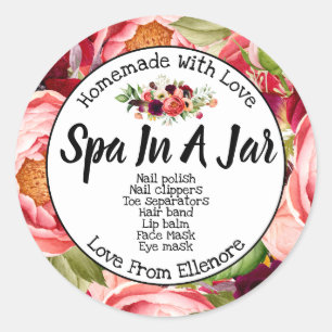 Sticker Rond Spa Dans Un Jar