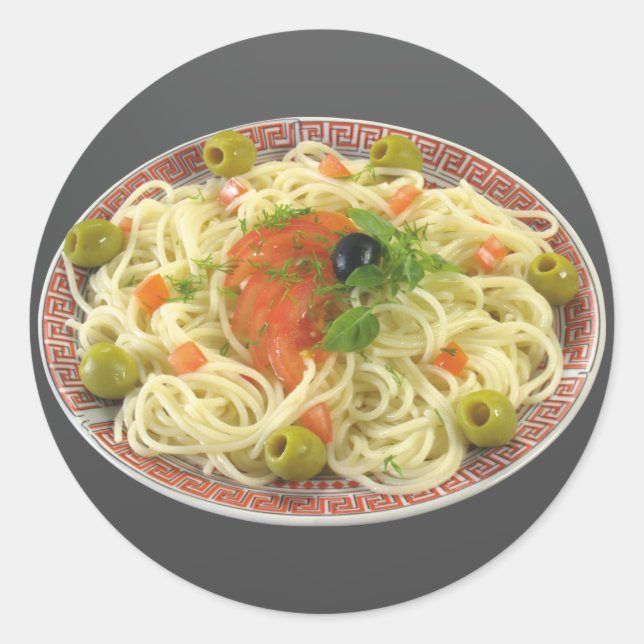 Sticker Rond Spaghetti (Devant)