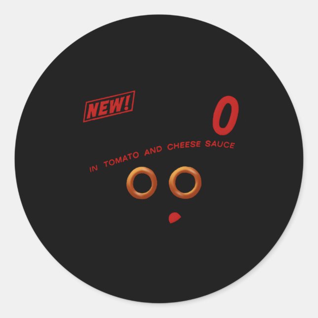 Sticker Rond Spaghettios (Devant)