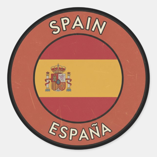 Sticker Rond Spain (Devant)