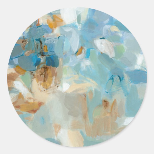 Sticker Rond Sparkle Beach (Devant)