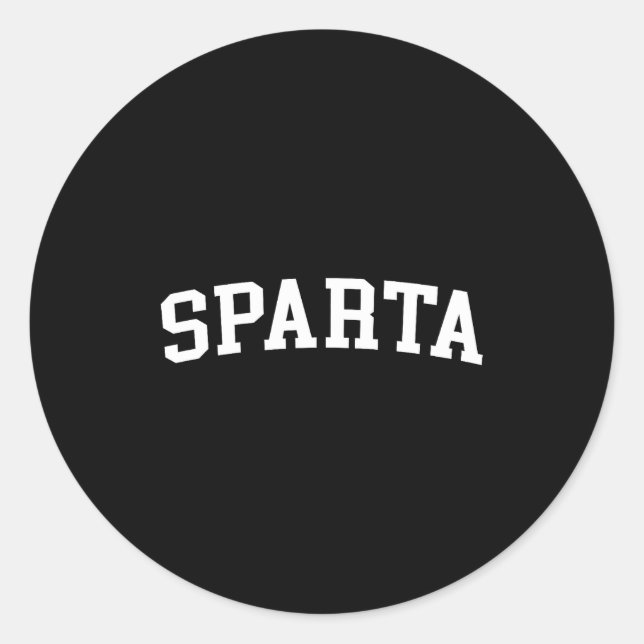 Sticker Rond Sparta  (Devant)