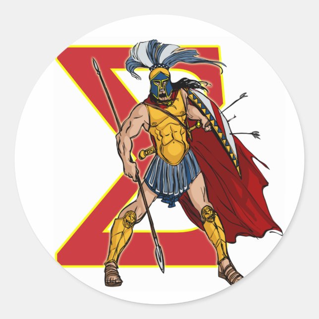 STICKER ROND SPARTAN HOPLITES (Devant)
