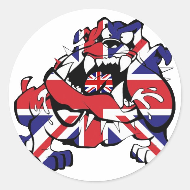Sticker Rond Special British Bulldog (Devant)