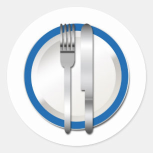 Sticker Rond Spécial Plaque Bleue