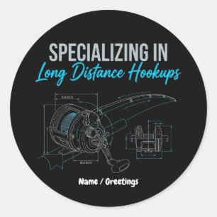 Sticker Rond Spécialisé dans les rencontres à longue distance D