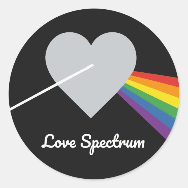Sticker Rond Spectre de l'amour (Devant)