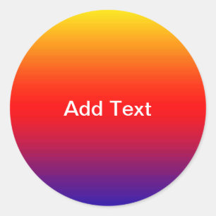 Sticker Rond Spectre des couleurs horizontales -1