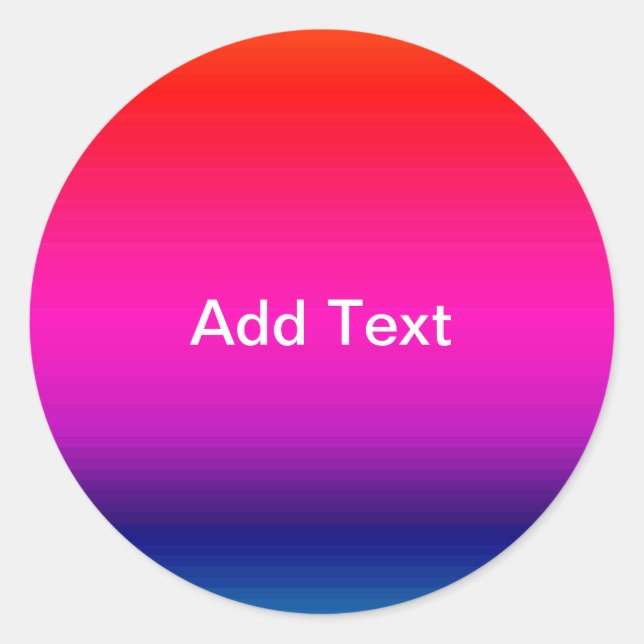 Sticker Rond Spectre des couleurs horizontales - 4 (Devant)