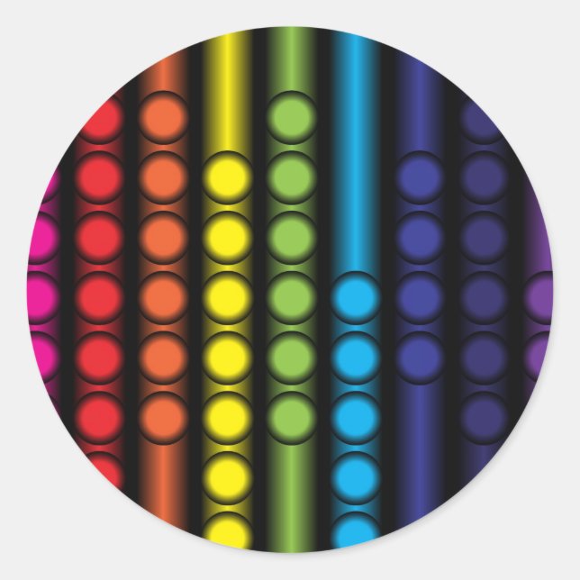 Sticker Rond Spectre pointillé (Devant)