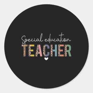 Sticker Rond Sped Ed Enseignant de l'éducation spéciale Sped Le