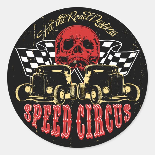 Sticker Rond Speed Circus (Devant)