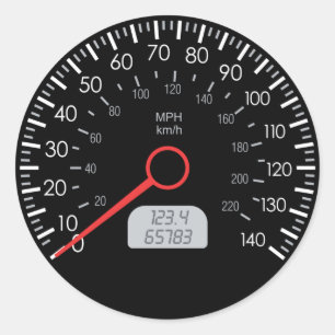 STICKER ROND SPEEDOMETER DE VOITURE