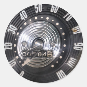 Sticker Rond Speedometer de voiture classique 1954