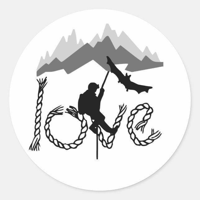 Sticker Rond speleo montagne (Devant)