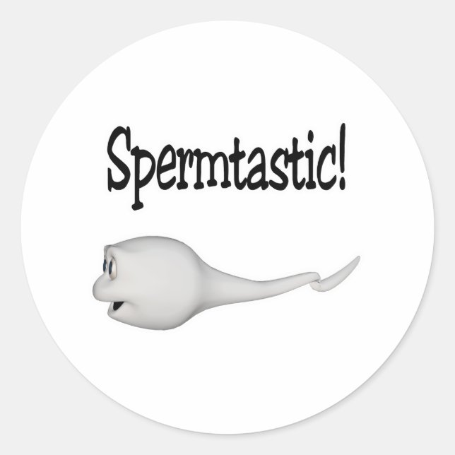 Sticker Rond Spermastique ! (Devant)