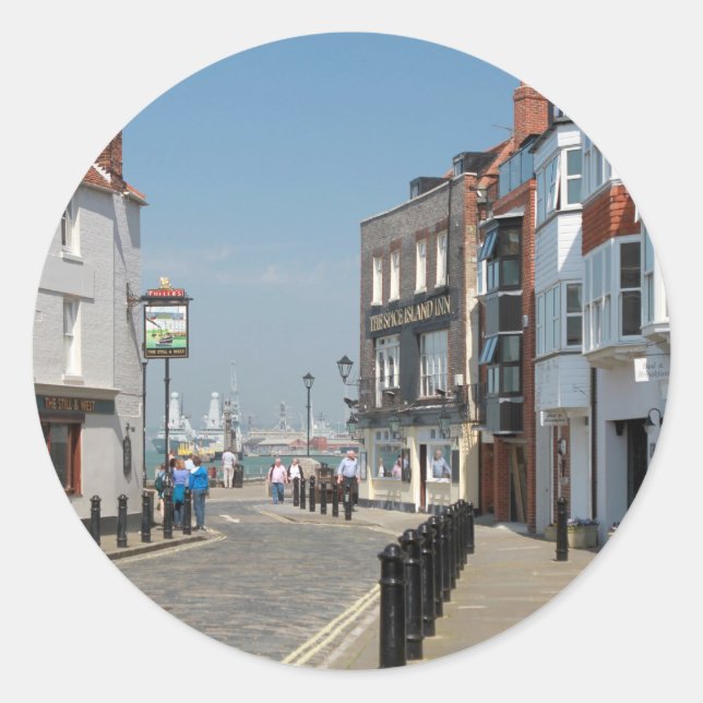 Sticker Rond Spice Island - Portsmouth (Devant)