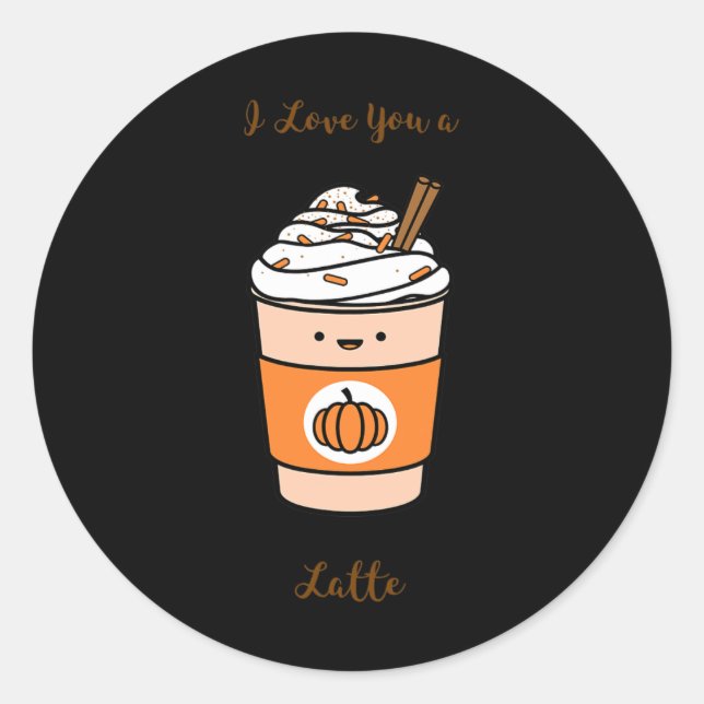 Sticker Rond Spice Latte I (Devant)