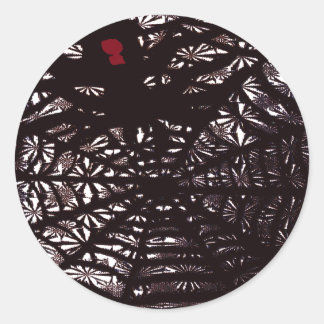 Sticker Rond Spider Web