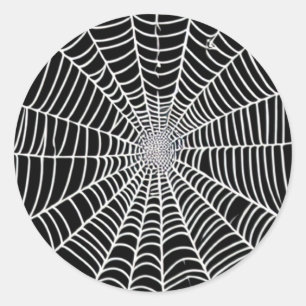 Sticker Rond Spider Web