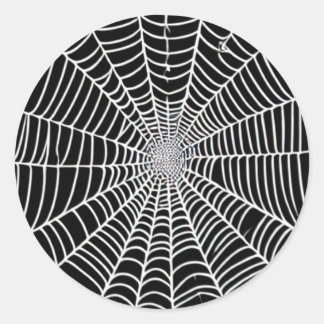 Sticker Rond Spider Web
