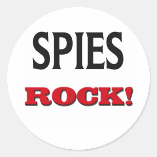 Sticker Rond Spies Rock