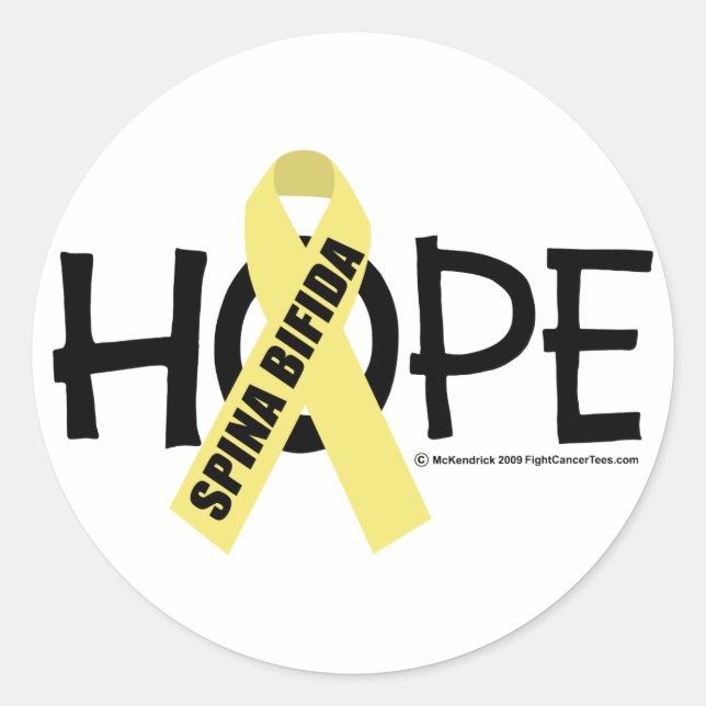 Sticker Rond Spina Bifida Hope (Devant)