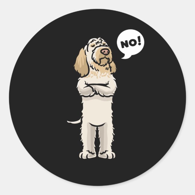 Sticker Rond Spinone Italiano Chien tenace (Devant)