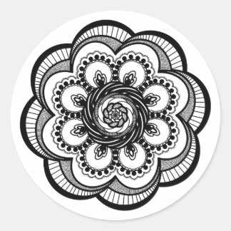 Sticker Rond Spiral Mandala