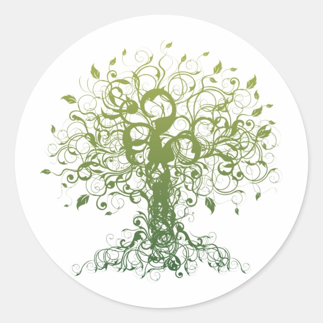 Sticker Rond Spirit Yoga (Devant)