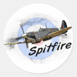 Sticker Rond Spitfire