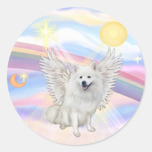 Sticker Rond Spitz Esquimau Américain (Devant)