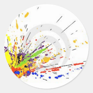 Sticker Rond Splatter