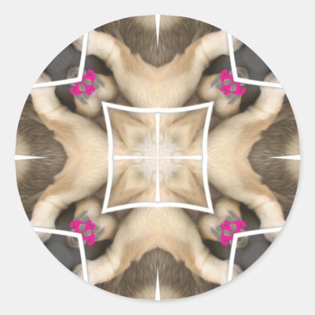 Sticker Rond Splendor du Serengeti : Artistère de masquage anim (Devant)