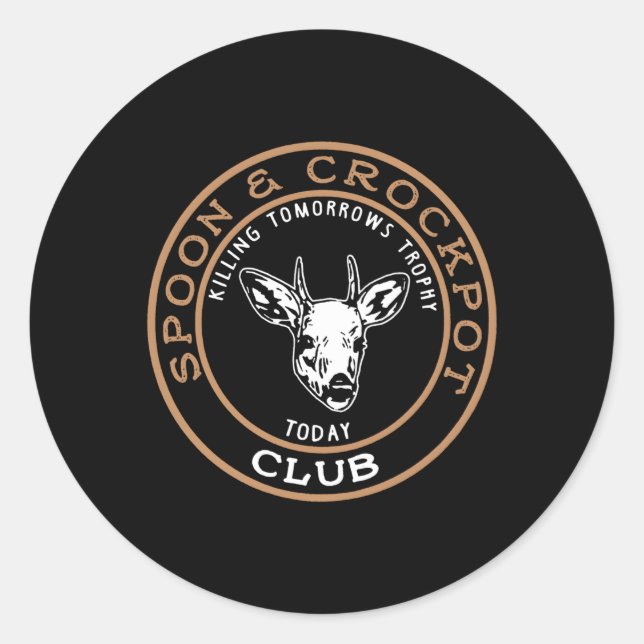 Sticker Rond Spoon Et Crock Po Ing Trophée De Demain (Devant)