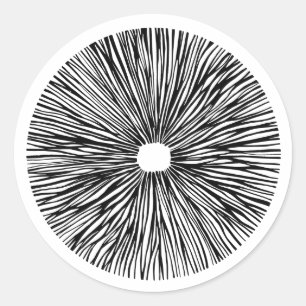 Sticker Rond spore de champignon magique