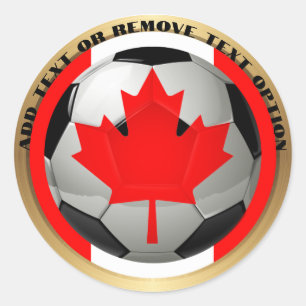Sticker Rond Sport Canada Soccer Ball