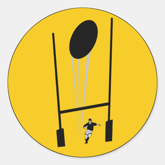 Sticker Rond sport jaune (Devant)