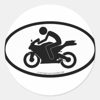 Sticker Rond Sportbike