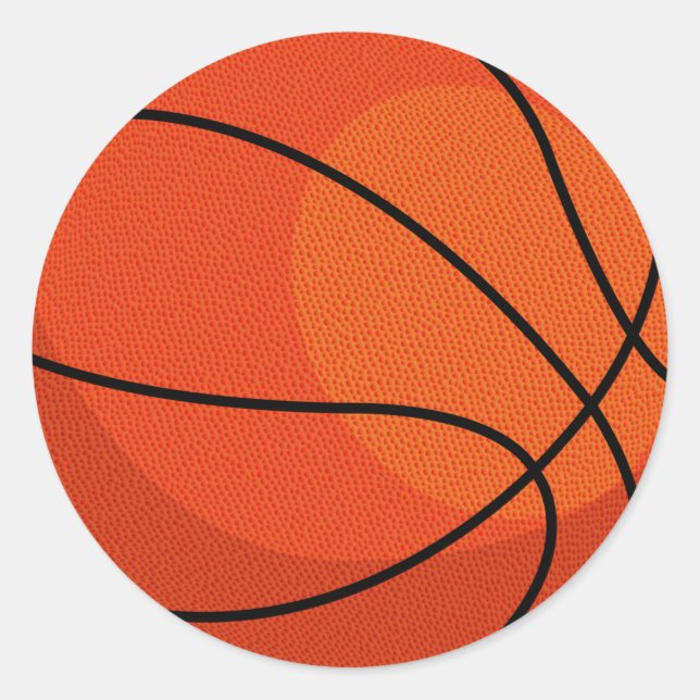 Sticker Rond Sports de basket (Devant)