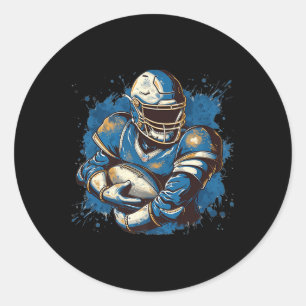 Sticker Rond Sports De Football Américain Tenue Pour Garçons A