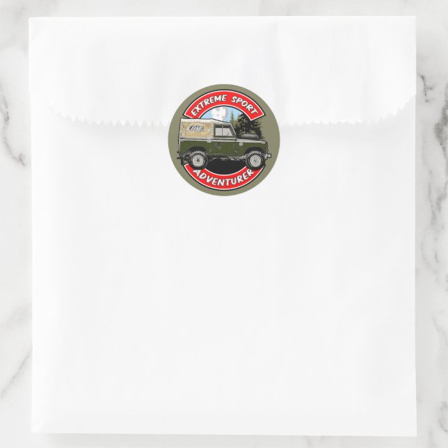 Sticker Rond Sports extrêmes (Sac)