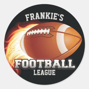 Sticker Rond Sports Flames