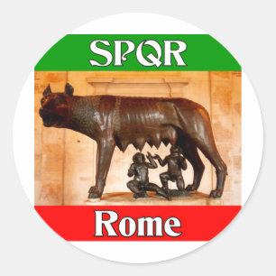 Sticker Rond SPQR Rome