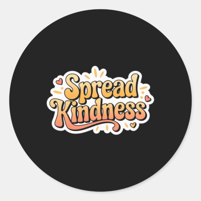 Sticker Rond Spread Kindness - Kindness S Sticker1 (Devant)