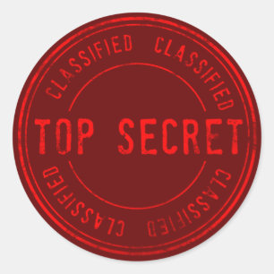 Sticker Rond Spy Surprise fête d'anniversaire Top Secret Classi