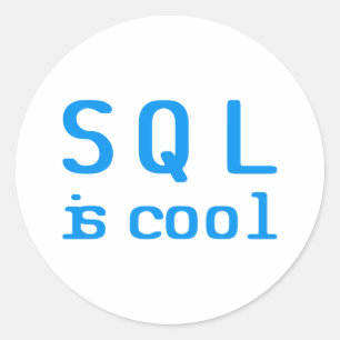 Sticker Rond SQL est cool