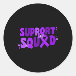 Sticker Rond Squad Alzheimerheimer Le papillon de sensibilisati