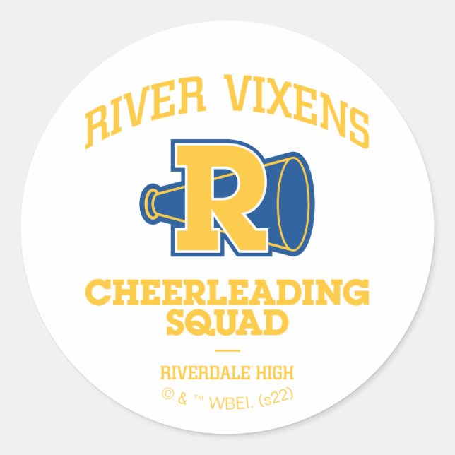 Sticker Rond Squad Cheerled River Vixens (Devant)
